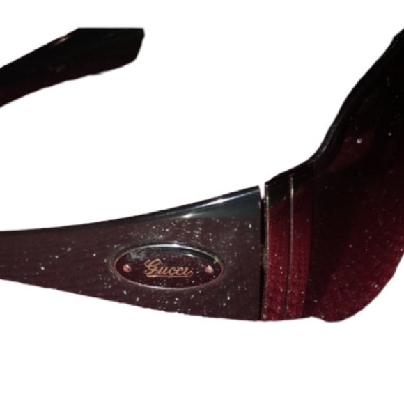 Gucci black Authentic Shield sunglasses black dark  lens  perfect like new - Picture 3 of 12